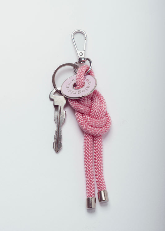 Llavero Nudo Celta Rosado