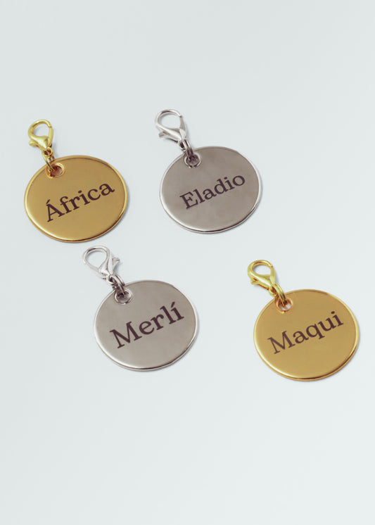 Placa de identificación grande (30mm)